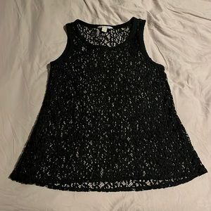 Banana Republic Heritage Collection longline lace tank size M